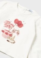 MAYORAL pikkade varrukatega t-särk 4G, natural, 1015-41