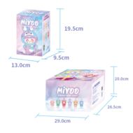 MIYOO 2 pehme nukk vinüülnäoga, 20 cm, assortii, YL0334