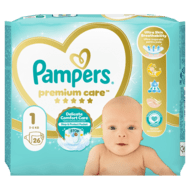 PAMPERS Premium Care teipmähkmed, suurus 1, 26 tk, 81765753