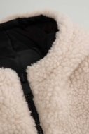 COCCODRILLO karusnahast mantel OUTERWEAR GIRL JUNIOR, kreemjas, ZC5153102OGJ-003-164, 164 cm
