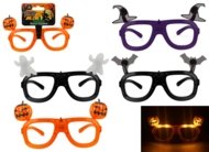 HAUNTED HOUSE valgust helendavad Halloween prillid, assortii, 977223
