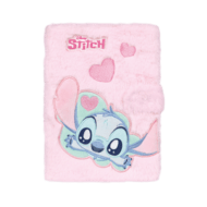 STITCH DISNEY A5 karvane pehme märkmik, roosa, 99527PTR