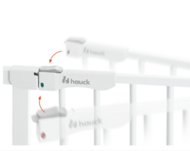 HAUCK turvavärav CLEAR STEP AUTOCLOSE 2 SET +21 cm., White, 597507