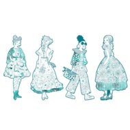 DJECO värvimiskomplekt Les demoiselles – Rebekka & friends, DJ09545