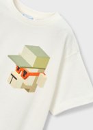 MAYORAL lühikeste varrukatega t-särk, cream, 3.078-72, 98  cm