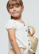 MAYORAL lühikeste varrukatega t-särk 6G, natural, 3086-32