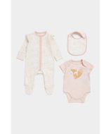 MOTHERCARE pükskostüüm, lühikeste varrukatega bodi ja pudipõll, FB429