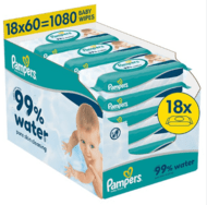 PAMPERS niisked salvrätikud Wipes Aqua, 60x18 vnt., 80871792