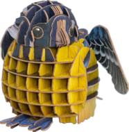 MAKEBUG 3D paberist pusle Yellow-bellied Tit, MB-D-0003