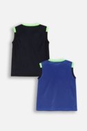 COCCODRILLO sleeveless t-shirt, blue, WL6143301ACB-014-128, 128 size