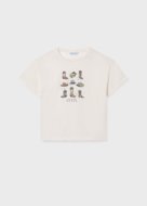 MAYORAL lühikeste varrukatega t-särk, bone, 6.005-89, 128  cm