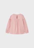 MAYORAL pikkade varrukatega pluus 6B, roosa, 134 cm, 4191-22