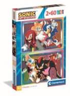 CLEMENTONI LASTELE PUZZLE Sonic 2025, 2x60 tk,, 24821