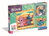 CLEMENTONI LAPSE PUZZLE Disney Stitch, 3x48 tk,, 25062