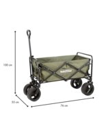 BABYTROLD kokkupandav turismikäru, Olive, 13-15OL