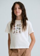 MAYORAL lühikeste varrukatega t-särk, bone, 6.005-89, 128  cm