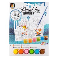 MOXY joonistamiskomplekt numbrite järgi, assortii, 150057