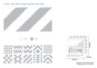 SUNTA kolmnurkadega puslematt Mix and Match, 1018B3-C