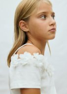 MAYORAL lühikeste varrukatega t-särk, natural, 6.003-95, 128  cm