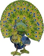 MAKEBUG 3D paberist pusle green peafowl, MB-D-0016
