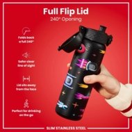ION8 roostevabast terasest veepudel, Spaceships, 600 ml., I8SS600PKSPACE