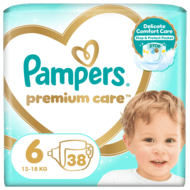PAMPERS Premium Care teipmähkmed, suurus 6, 13kg+ 38 tk