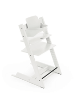 STOKKE söögitool koos turvakaare ja pehmendusega TRIPP TRAPP, white, star silver, 685100