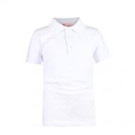 MAMAJUM polo lühikeste varrukatega t-särk särk, kootud, 10-000007, valged, 116/122 cm