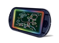 Joonistamis- ja kirjutamistahvel värvilise valgusega, must, 2410K0086