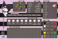 KUROMI kahepoolne kirjutuslaua matt, 55×38 cm, TO-POD-4349-XXX-KURO-SA