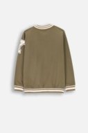 COCCODRILLO sweatshirt EVERYDAY BOY A, olive, ZC4132201VBA-012-164, 164 cm
