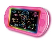 Joonistamis- ja kirjutamistahvel värvilise valgusega, roosa, 2410K0087