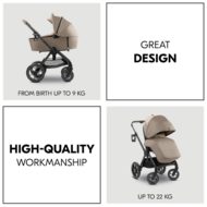 HAUCK universaalne käru COMFORT N CARE AIR SET, Mocha, 165553