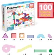 PICASSO TILES magnetkonstruktor Marble Run 100 tk., PTG100
