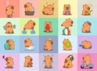 RAVENSBURGER PUZZLE pusle Kapibara, 100 tk, 12004386 7