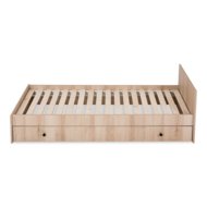 KLUPŚ lastevoodi koos kummutiga COMPACT 3in1, 120x60 cm., Beech