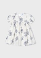 MAYORAL lühikeste varrukatega kleit, natural, 3.921-90, 92  cm