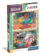 CLEMENTONI LASTELE PUZZLE Stitch 2025, 2x60 tk,, 24822