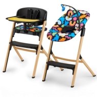 KINDERKRAFT söögitool LIVY ja vastsündinu kiik CALMEE, happy shapes, KHLICA00HAP0000