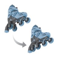 GLOBBER rulluisud Learning Skates 2 in 1, suurus 26–29, sinised, 780-200