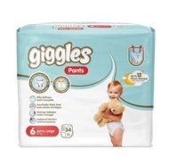 GIGGLES püksmähkmed Jumbo Junior Plus, 6 suurus, 15+ kg, 34 tk