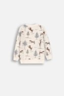 COCCODRILLO sweatshirt FRIENDS TOGETHER BOY NEWBORN, ecru, ZC4132101FBN-003-086, 86 cm