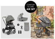HAUCK universaalne käru COMFORT N CARE AIR SET, Dark grey, 165560