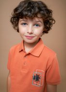 MAYORAL lühikeste varrukatega polo särk 7C, clay, 6112-92