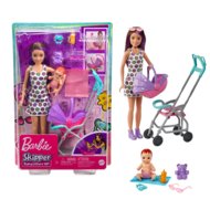 BARBIE lapsehoidja mängukomplekt nuku ja käruga Skipper, GXT34