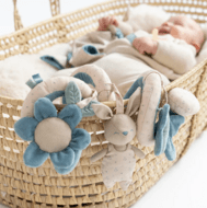 SARO riputatav mänguasi COTTON BUNNIES, Dusty blue, 22341