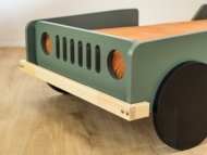 BENLEMI lastevoodi-džiip BEEP, 80x160 cm., White, JP-0063/80X160-BIL