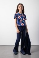 COCCODRILLO leggings ACADEMY GIRL JUNIOR, blue, ZC5122103AGJ-015-164, 164 cm