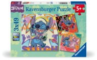 RAVENSBURGER pusles Disney Stitch, 3x49d., 1070