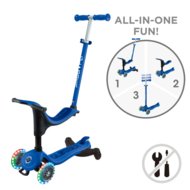 GLOBBER tõukeratas Go Up Sporty Lights 360°, tumesinine, 456-600 S